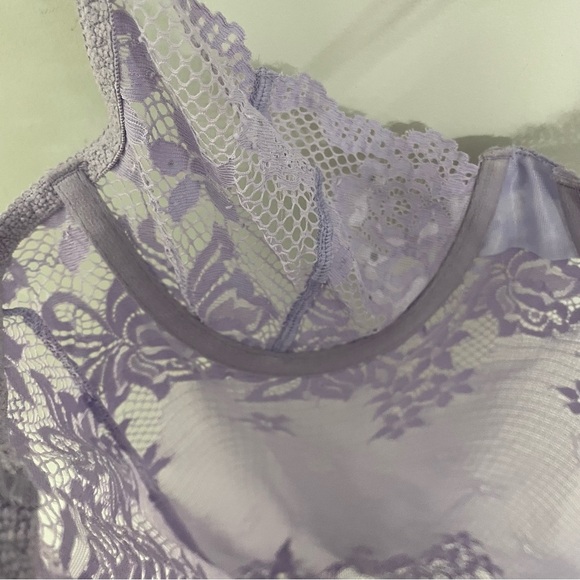 Victorias Secret Lavender Lace Teddy Mini Dress Size Medium Sleep Lingerie. 18 - Picture 6 of 6
